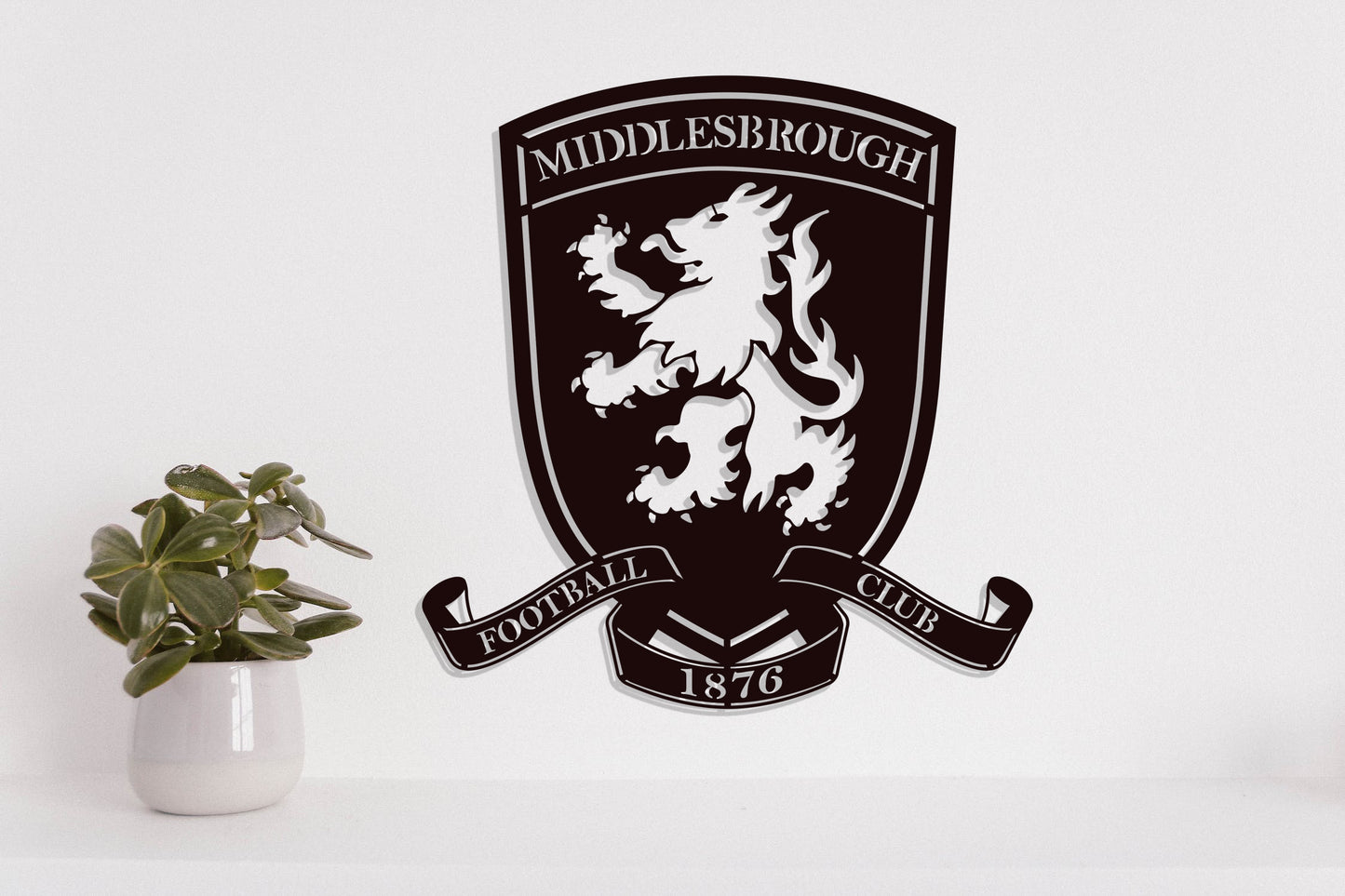 Middlesbrough FC Badge Shield Metal Laser Cut files svg dxg jpg png pdf ai eps