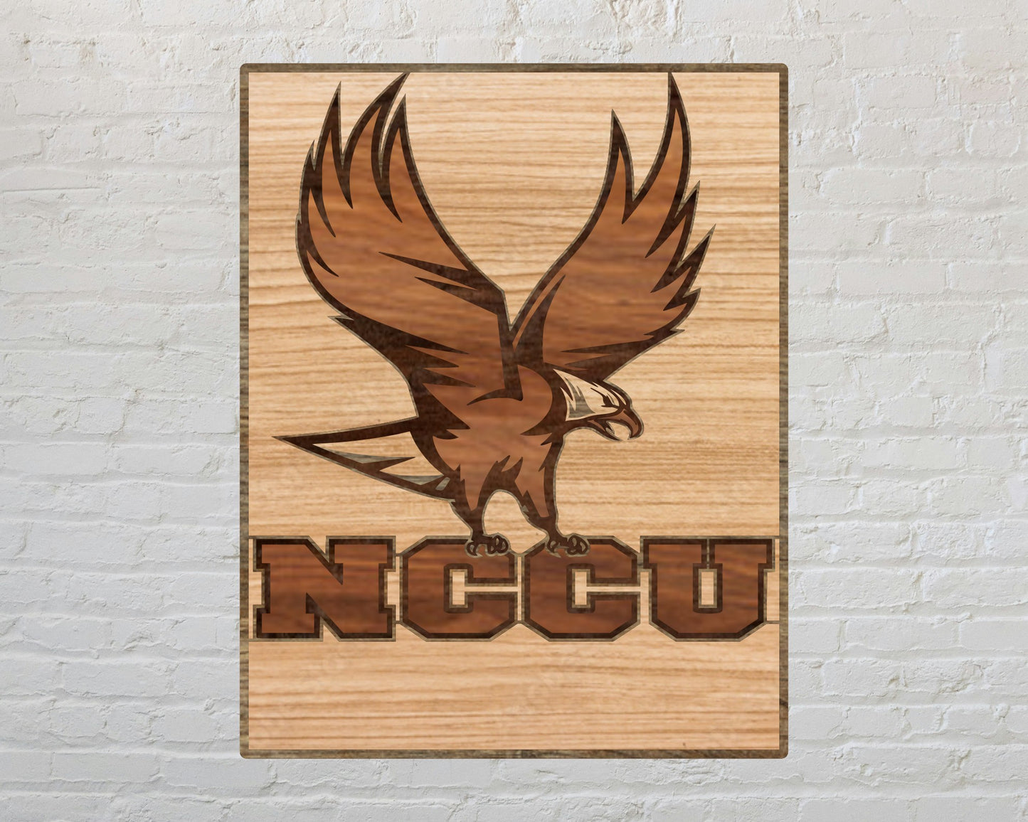 NCCU Eagles  Football Team Multilayer Laser Cut files svg dxf ai png
