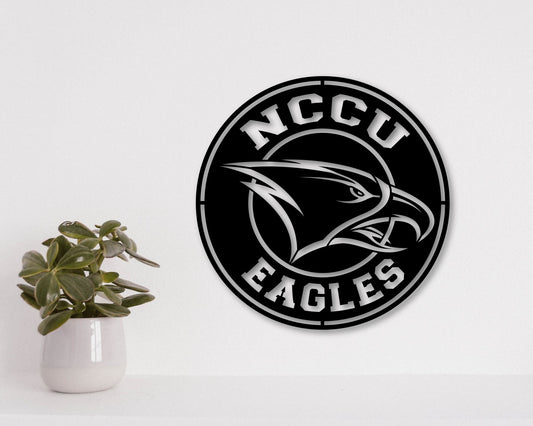 NCCU Eagles College Football Team Badge Shield Laser Cut files svg dxf jpg png pdf ai eps
