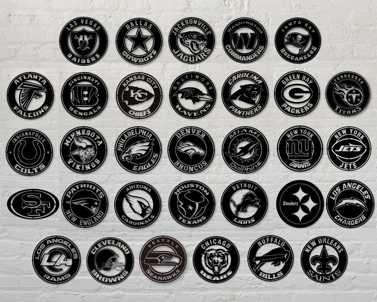 Bundle National Football League All 32 NFL Teams Badge Shield Single L ...