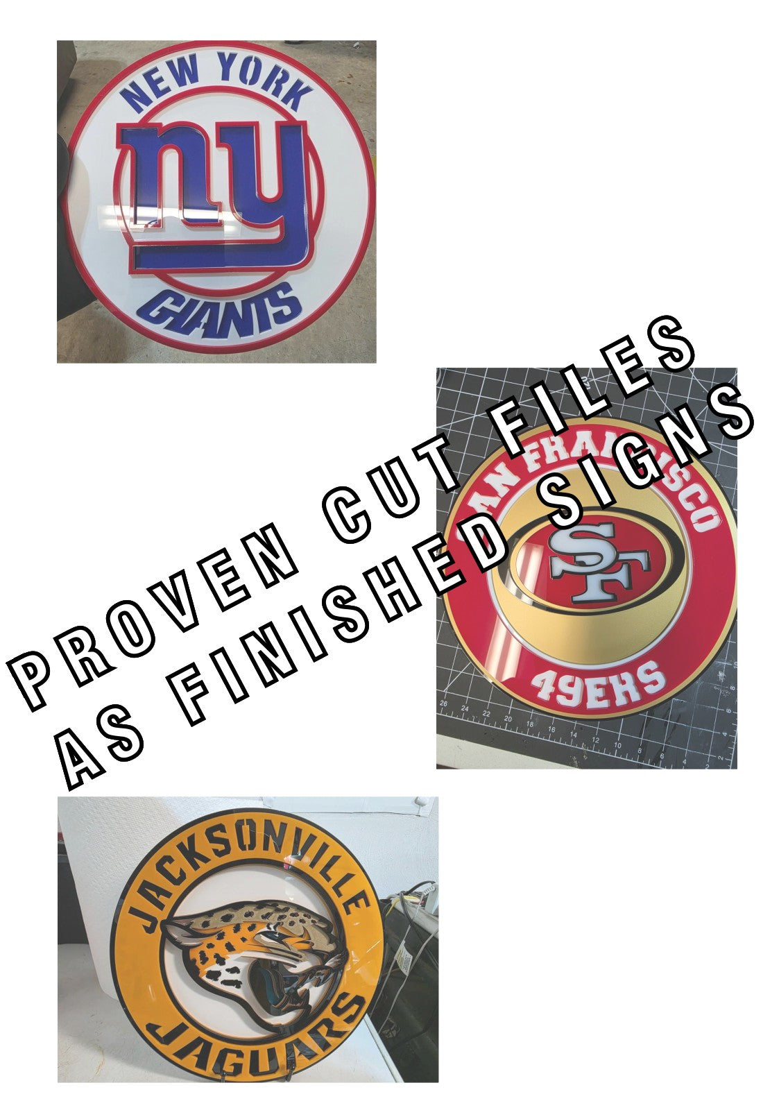 Bundle National Football League All 32 NFL teams Multi Layered Laser Cut files svg dxf ai png