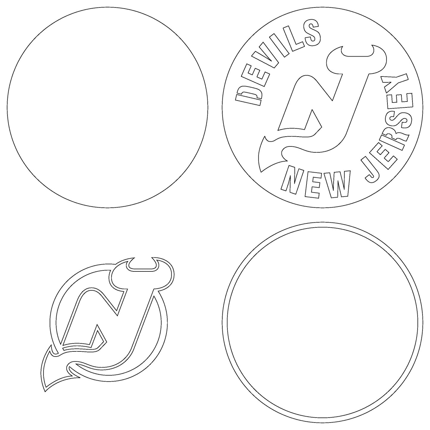 New Jersey Devils Layered Laser Cut files svg dxf ai png