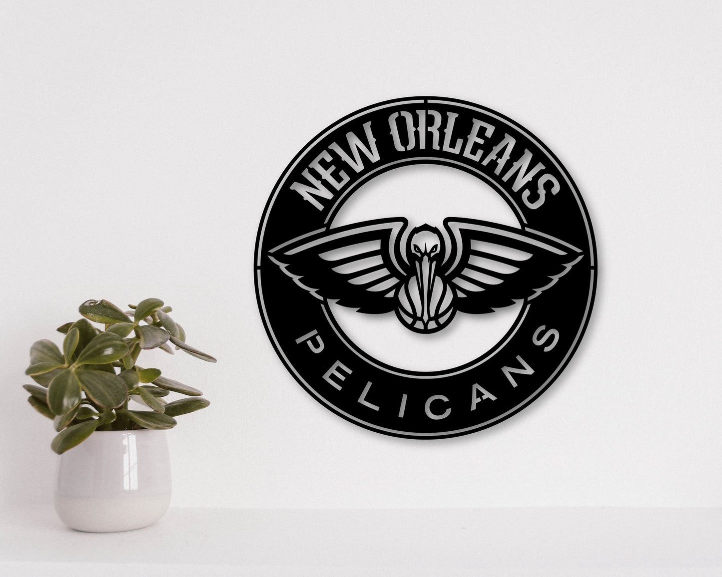 New Orleans Pelicans NBA Teams Designed Logo Badge Shield Metal Laser Cut files svg dxf ai png jpg pdf eps