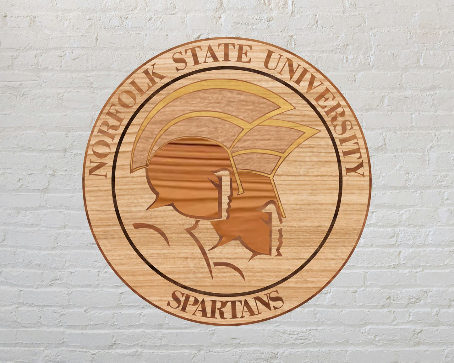 Norfolk University State Spartans Football Team Design Logo Multilayer Laser Cut files svg dxf ai png