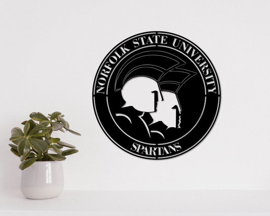 Norfolk State University Spartans Badge Shield Laser Cut file svg dxf ai eps png jpg pdf