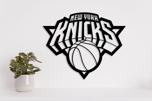 New York Knicks Badge Shield Metal Laser Cut files svg dxf ai png jpg pdf eps