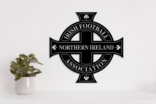 Northern Ireland National Football Team Badge Shield Metal Laser Cut files svg dxg jpg png pdf ai eps