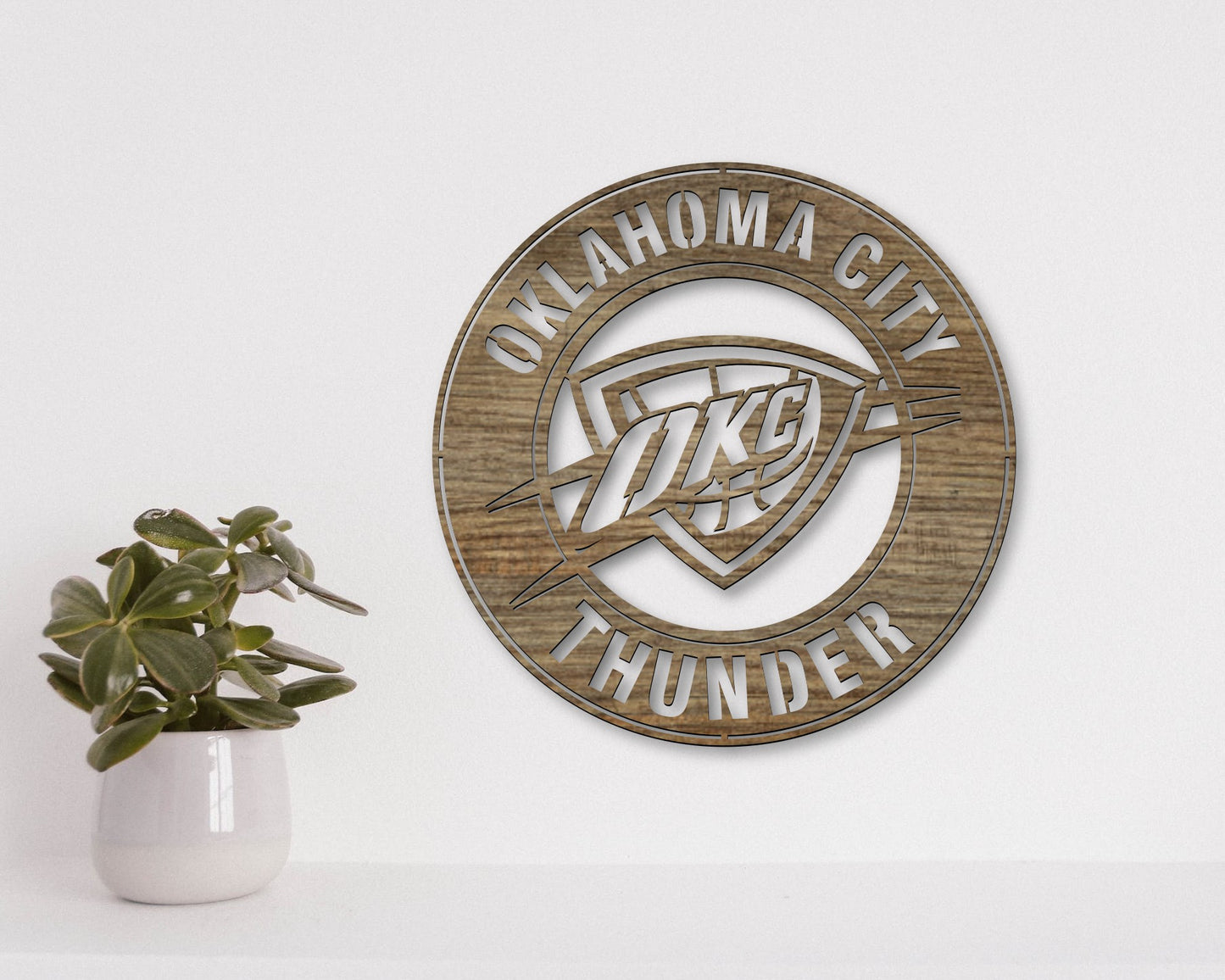 Oklahoma City Thunder NBA Teams Designed Logo Badge Shield Metal Laser Cut files svg dxf ai png jpg pdf eps
