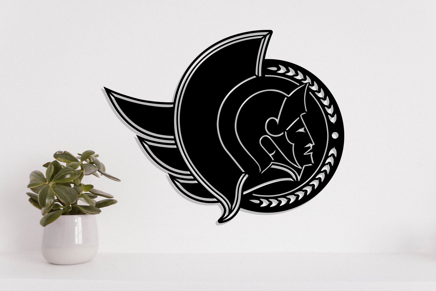 Ottawa Senators Badge Shield Metal Laser Cut files svg dxf ai png jpg pdf eps