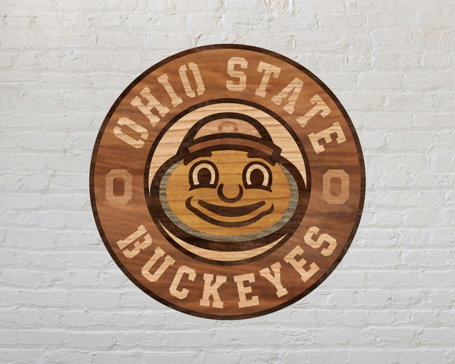 Ohio State Buckeyes NCAA Football Team Design Logo Multilayer Laser Cut files svg dxf ai png