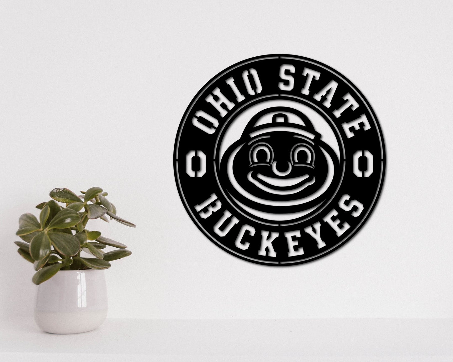 Ohio State Buckeyes NCCA Football Team Badge Shield Laser Cut files svg dxf ai eps png jpg pdf