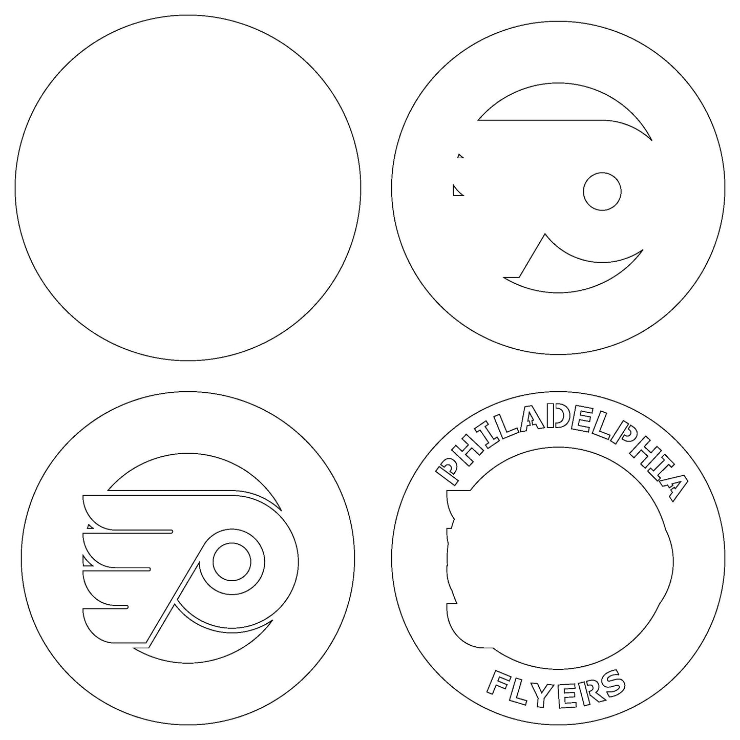 Philadelphia Flyers NHL Teams Designed Logo Multi Layer Laser Cut files svg dxf ai png