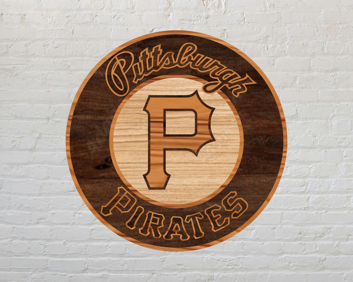 Pittsburgh Pirates MLB Teams Designed Logo Multi Layer Laser Cut files svg dxf ai png