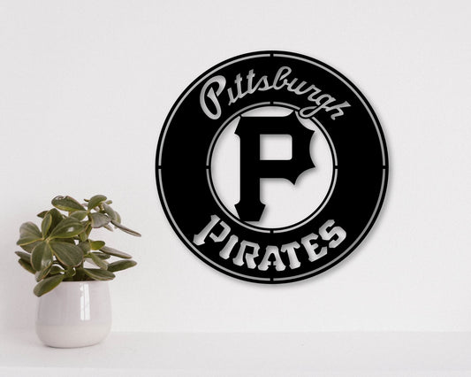 Pittsburgh Pirates MLB Teams Designed Logo Badge Shield Laser Cut files svg dxf ai png jpg pdf eps