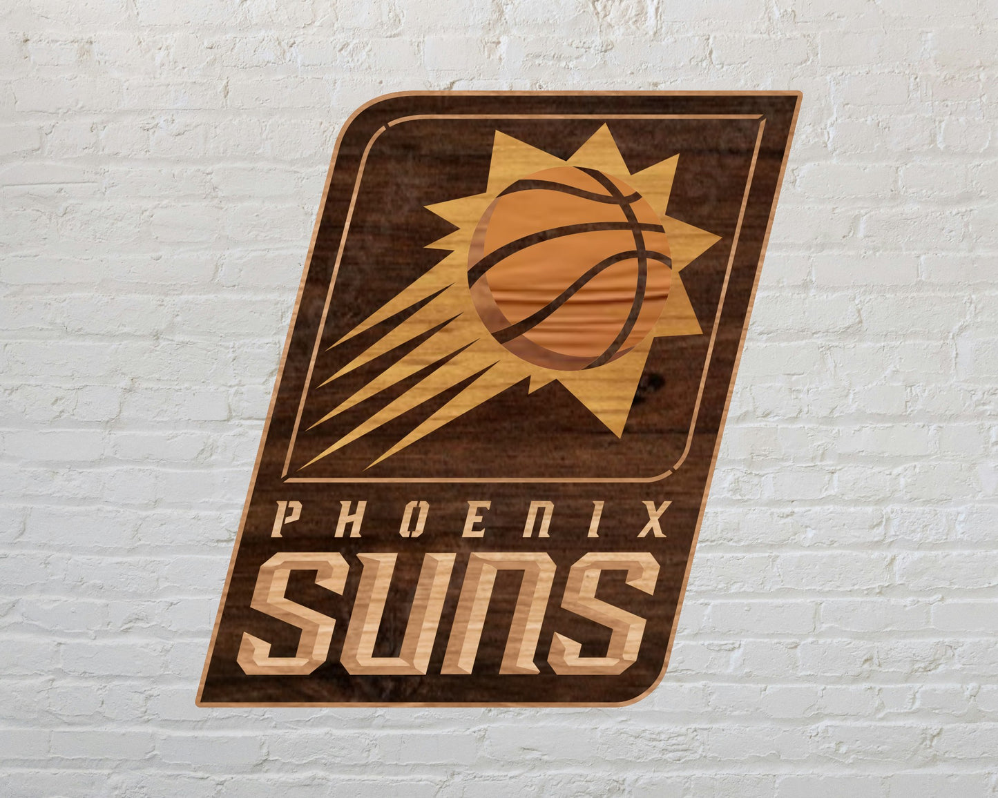 Phoenix Suns NBA Teams Design Logo Multi Layer Laser Cut files svg dxf ai png