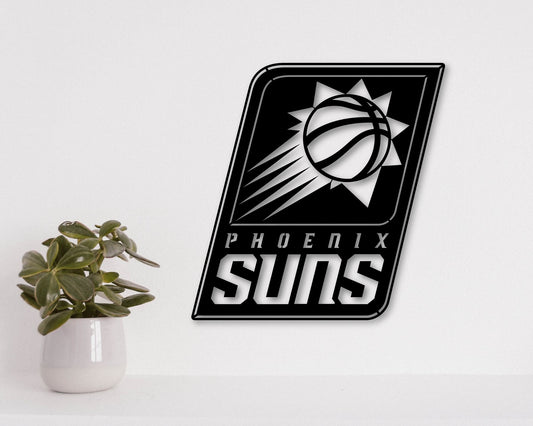 Phoenix Suns NBA Teams Designed Logo Badge Shield Metal Laser Cut files svg dxf ai png jpg pdf eps