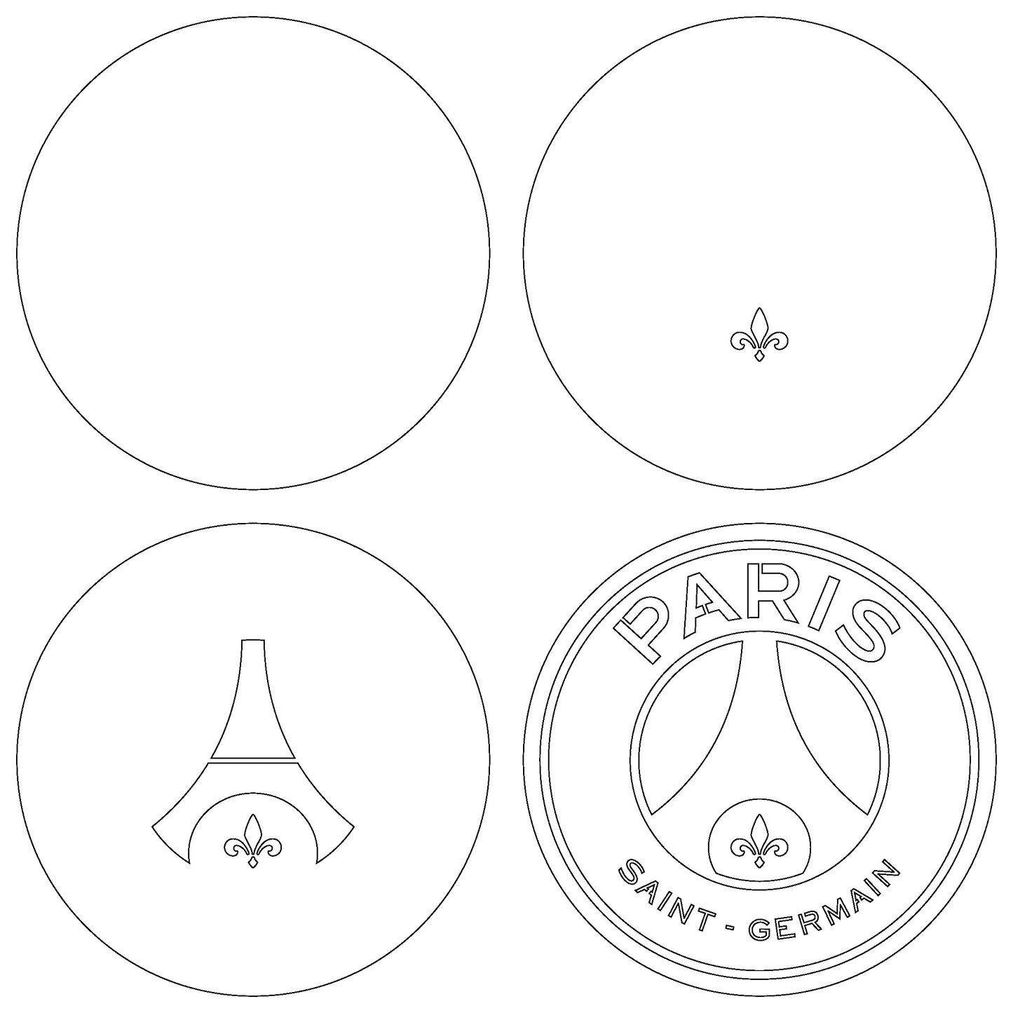PSG FC Layered Laser Cut files