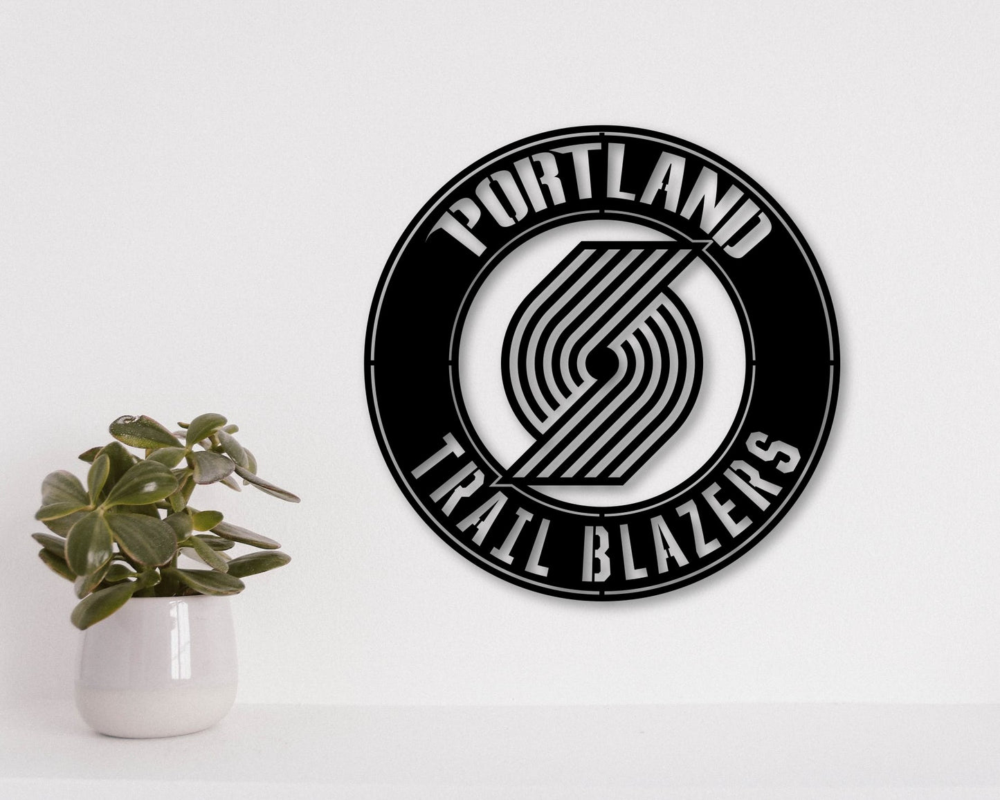 Portland Trail Blazers NBA Teams Designed Logo Badge Shield Metal Laser Cut files svg dxf ai png jpg pdf eps