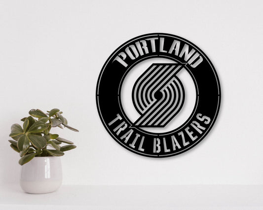 Portland Trail Blazers NBA Teams Designed Logo Badge Shield Metal Laser Cut files svg dxf ai png jpg pdf eps