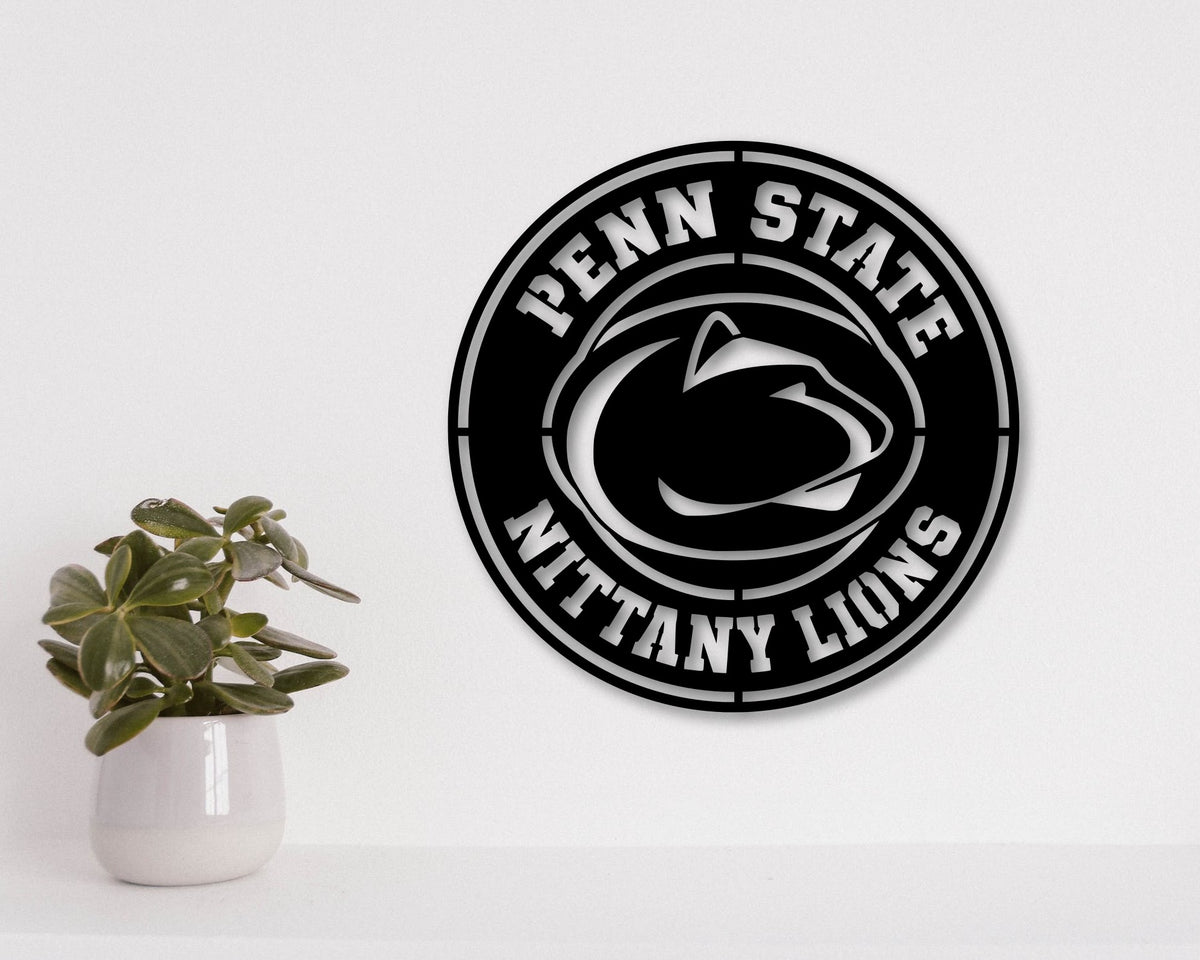 Penn State Nittany Lions NCAA Football Team Badge Shield Laser Cut files svg dxf ai eps png jpg pdf