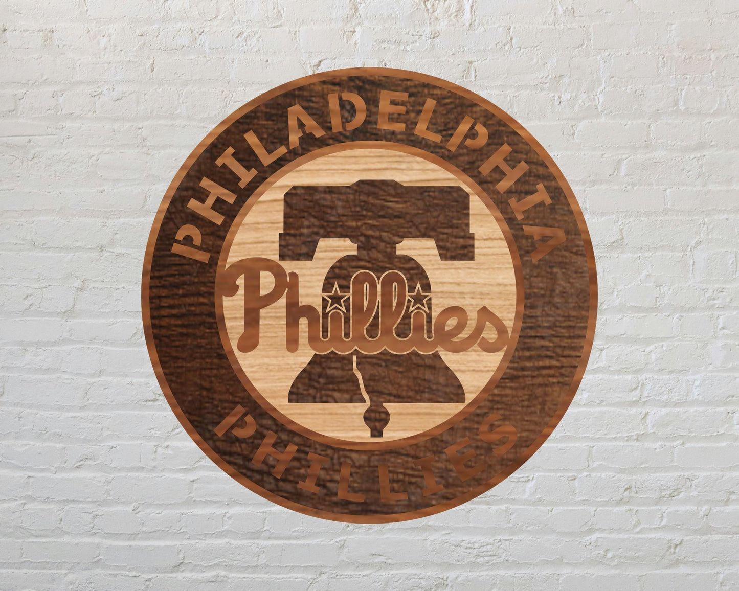 Philadelphia Phillies Designed Logo Multi Layer Laser Cut files svg dxf ai png