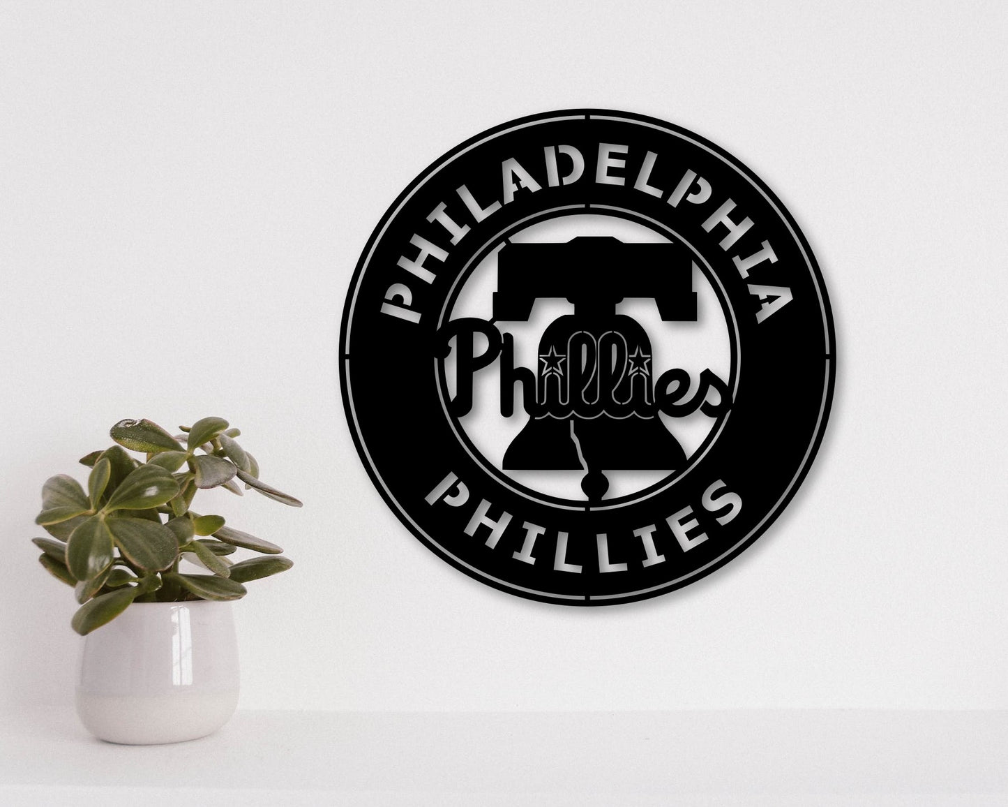 Philadelphia Phillies Badge Shield Laser Cut files svg dxf ai png jpg pdf eps