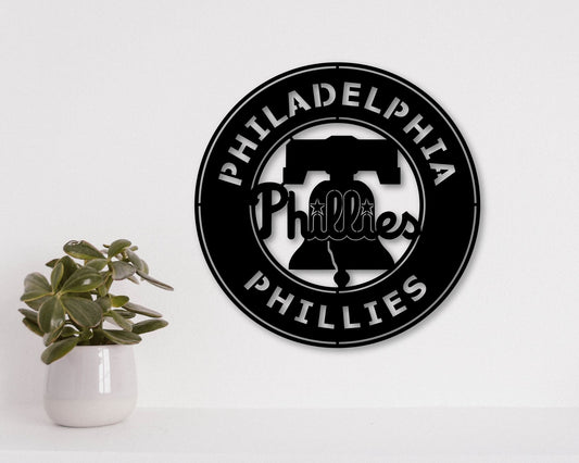 Philadelphia Phillies Badge Shield Laser Cut files svg dxf ai png jpg pdf eps