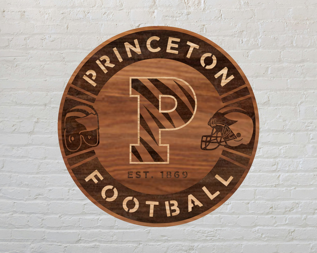 Princeton Football NCAA Football Team Design Logo Multilayer Laser Cut files svg dxf ai png