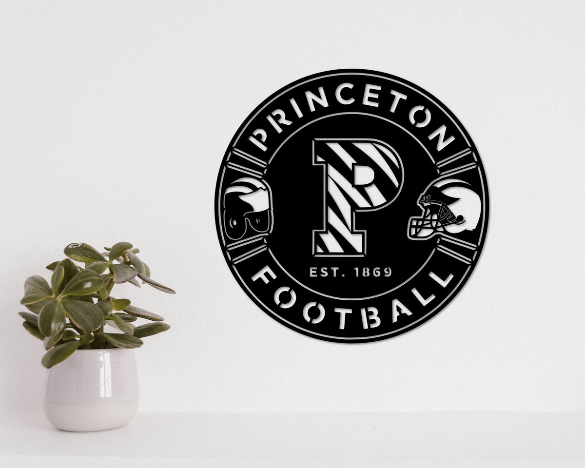 Princeton Football NCAA Football Team Badge Shield Laser Cut files svg dxf ai eps png jpg pdf