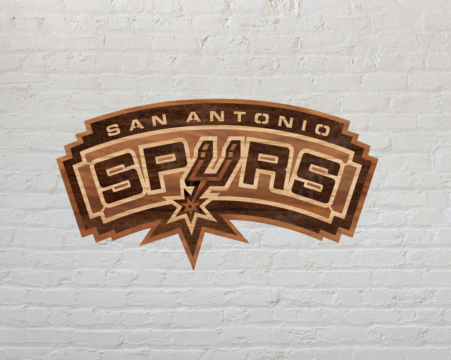 San Antonio Spurs NBA Teams Design Logo Multi Layer Laser Cut files svg dxf ai png