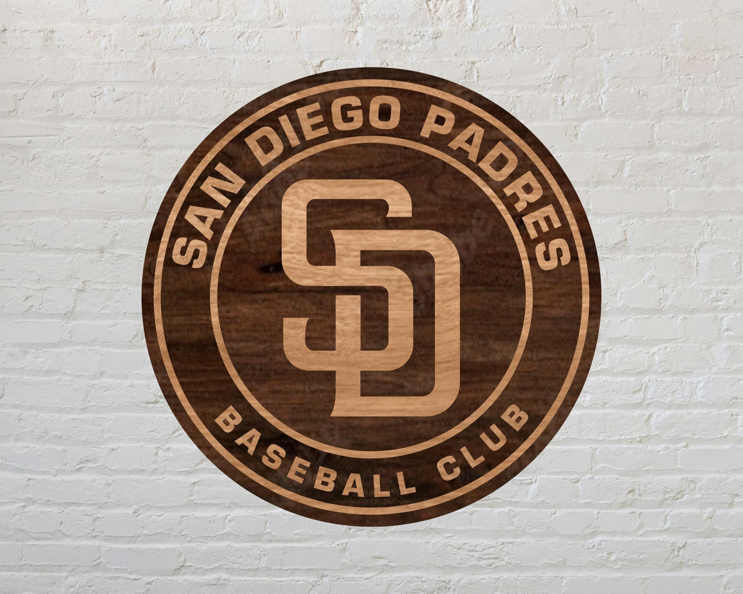 San Diego Padres MLB Teams Designed Logo Multi Layer Laser Cut files svg dxf ai png
