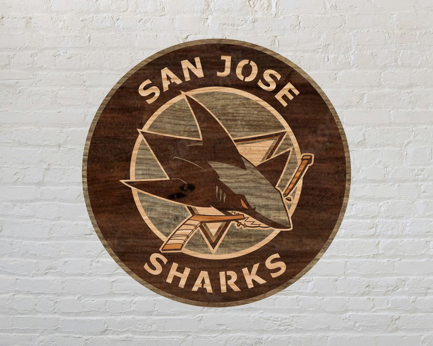 San Jose Sharks NHL Teams Designed Logo Multi Layer Laser Cut files svg dxf ai png