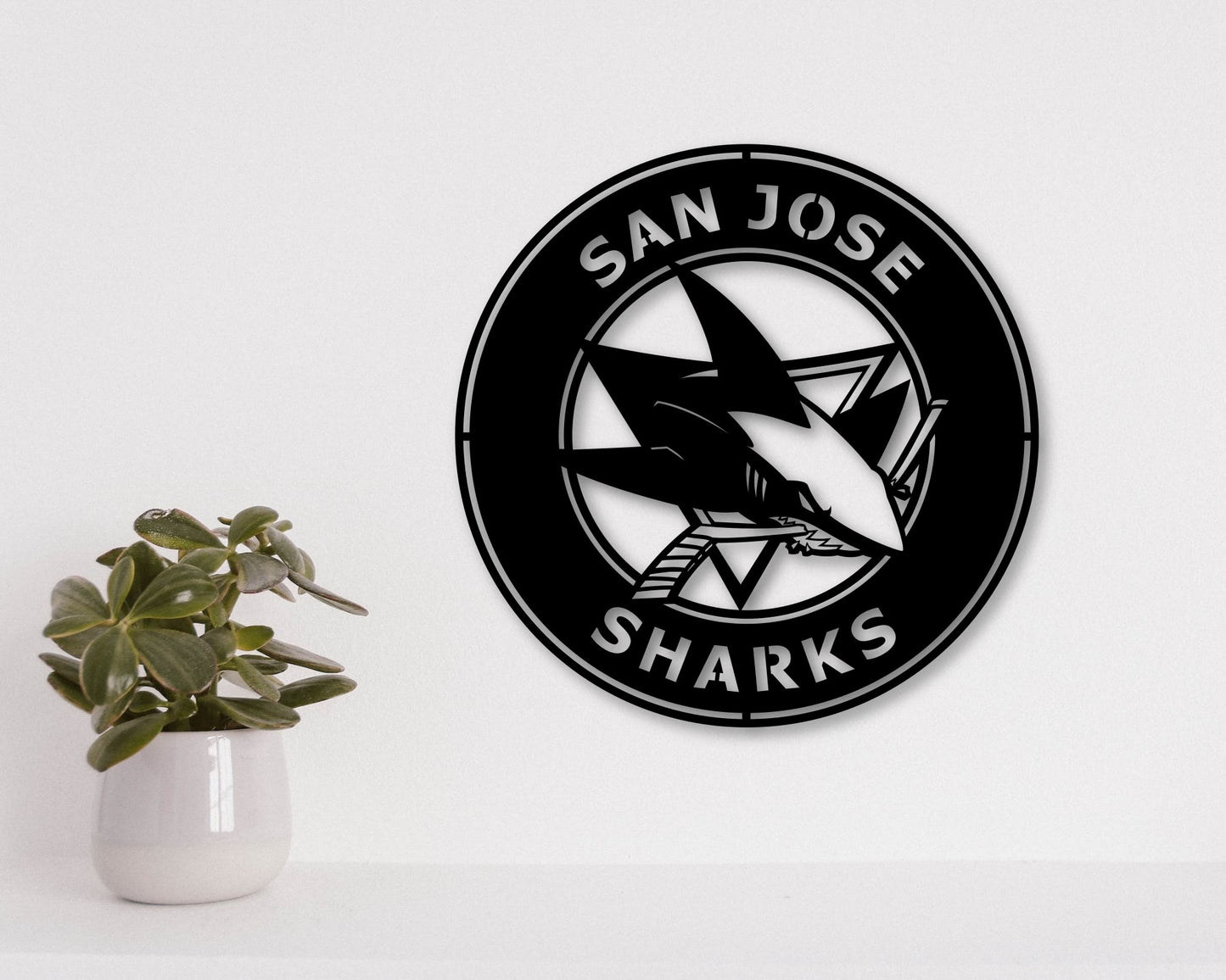 San Jose Sharks NHL Teams Designed Logo Badge Shield Metal Laser Cut files svg dxf ai png jpg pdf eps