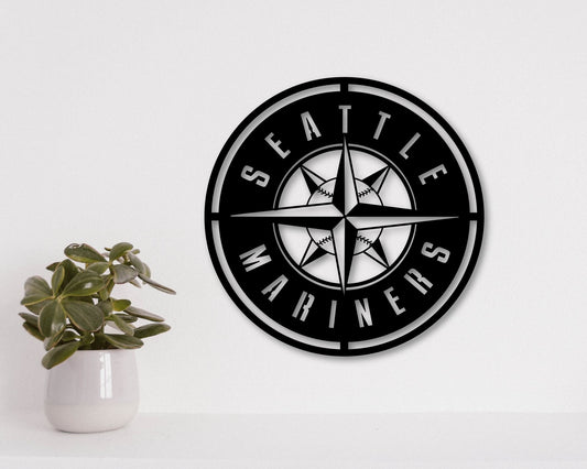 Seattle Mariners MLB Teams Designed Logo Badge Shield Laser Cut files svg dxf ai png jpg pdf eps