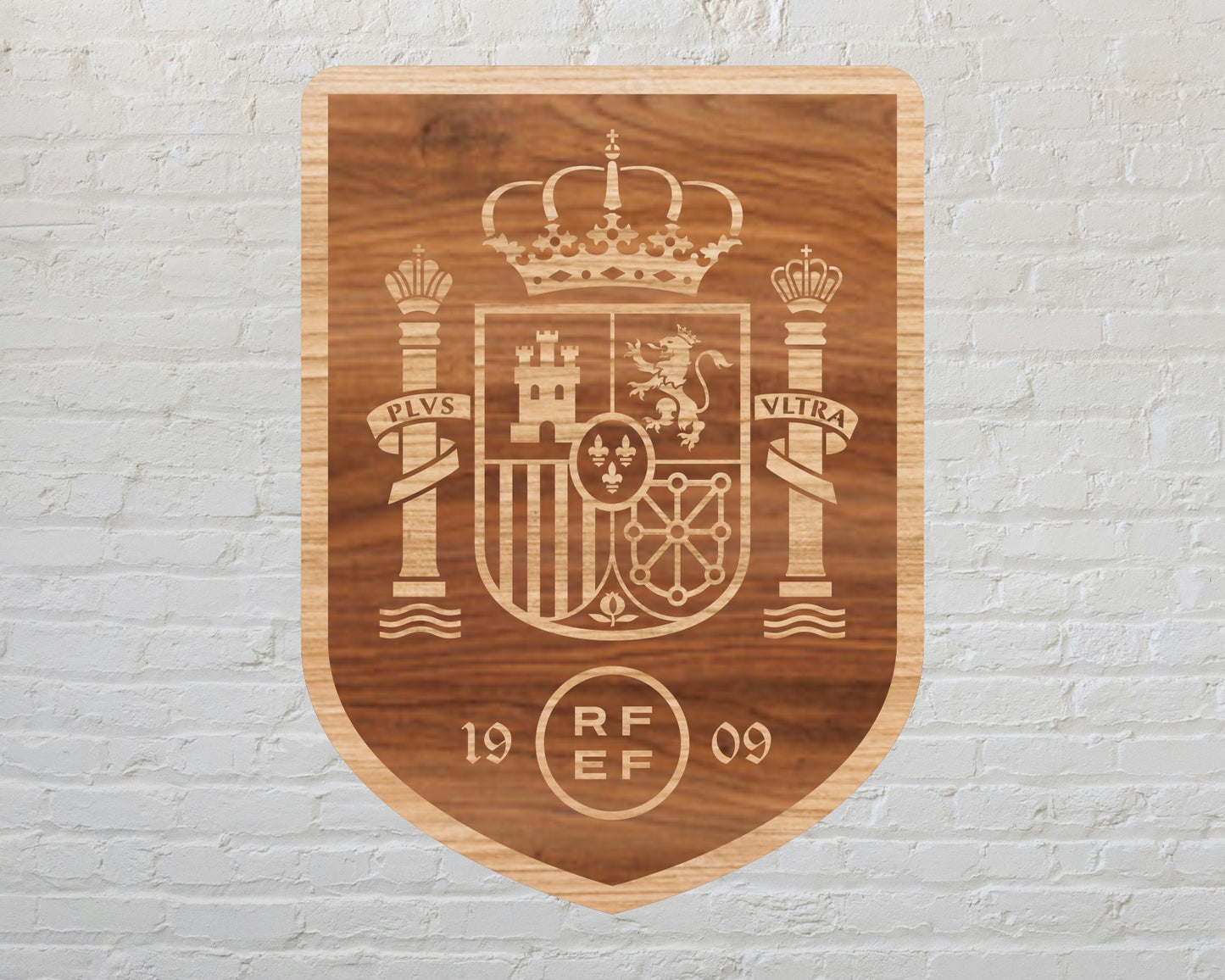Spain National Football Team Badge Shield Metal Laser Cut files svg dxf ai png jpg pdf eps
