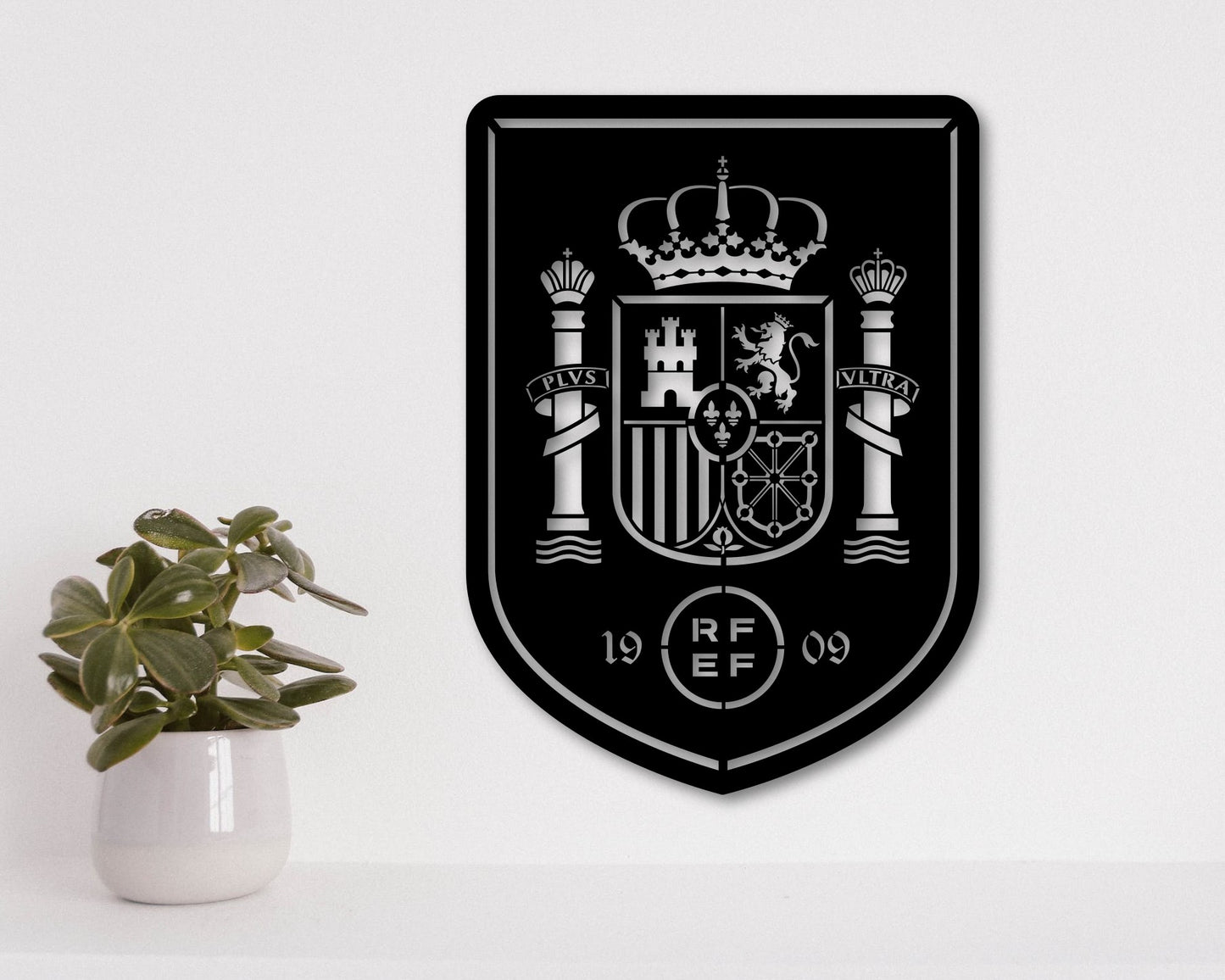 Spain National Football Team Badge Shield Metal Laser Cut files svg dxf ai png jpg pdf eps