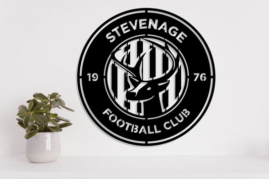 Stevenage FC Batch Shield Metal Laser Cut files svg dxg jpg png pdf ai eps