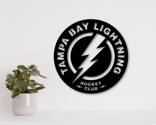 Tampa Bay Lightning NHL Teams Designed Logo Badge Shield Metal Laser Cut files svg dxf ai png jpg pdf eps