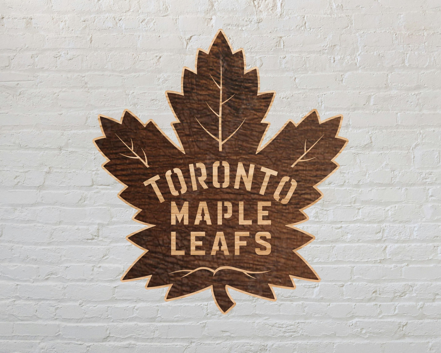 Toronto Maple Leafs NHL Teams Designed Logo Multi Layer Laser Cut files svg dxf ai png