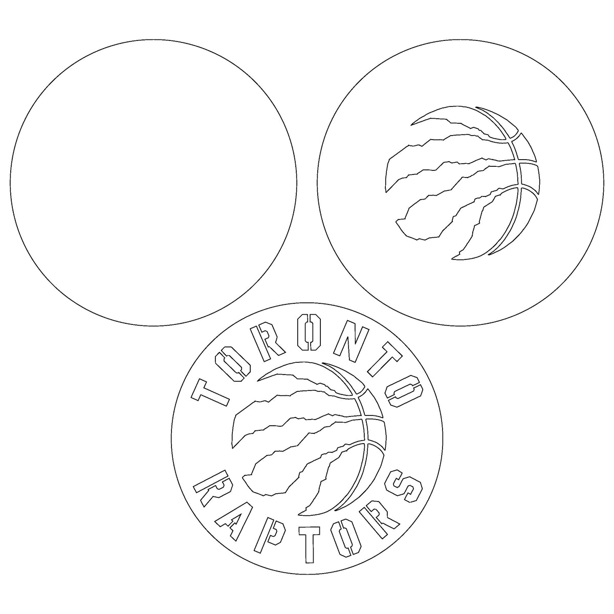 Toronto Raptors Vector Rounds Toronto Raptors Multi Layer Laser Cut files svg dxf ai png ...