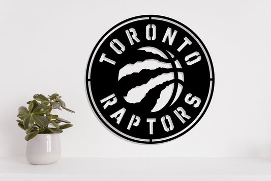 Toronto Raptors Badge Shield Metal Laser Cut files svg dxf ai png jpg pdf eps