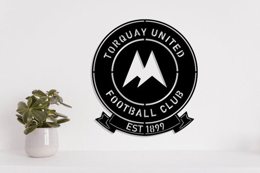 Torquay United FC Batch Shield Metal Laser Cut files svg dxg jpg png pdf ai eps
