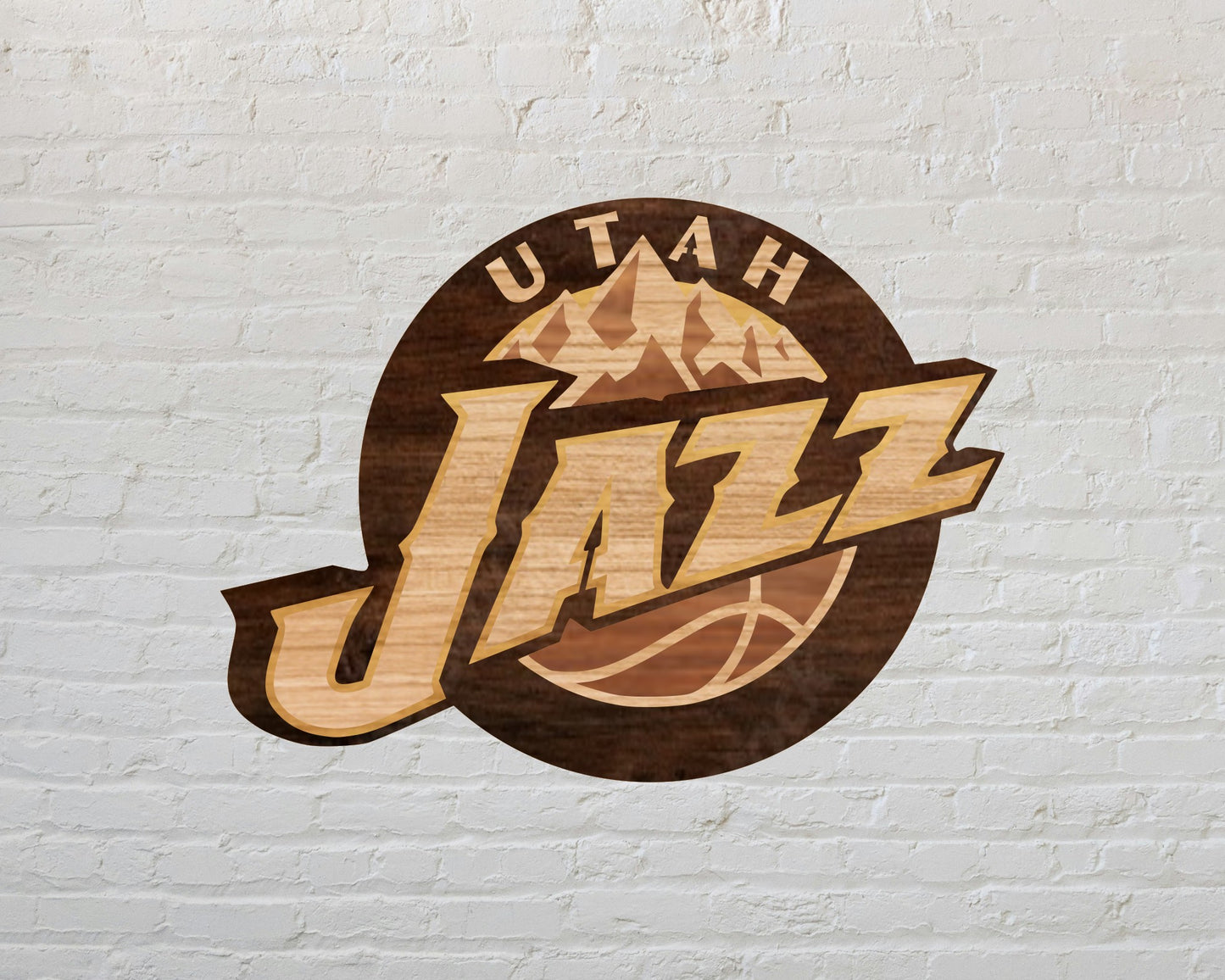 Utah Jazz NBA Teams Design Logo Multi Layer Laser Cut files svg dxf ai png