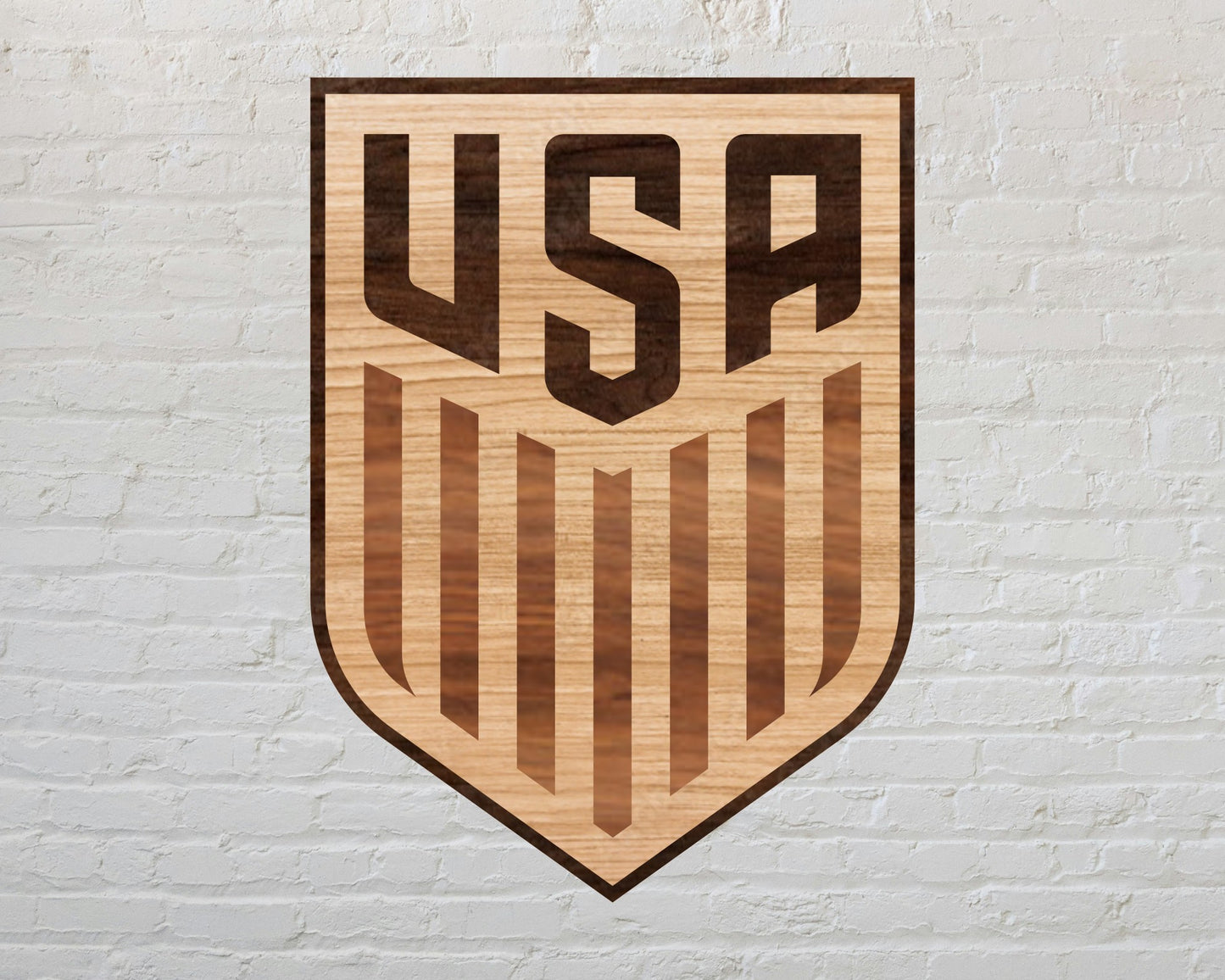 USA National Football Soccer Team Multi Layer Laser Cut files ai png svg dxf