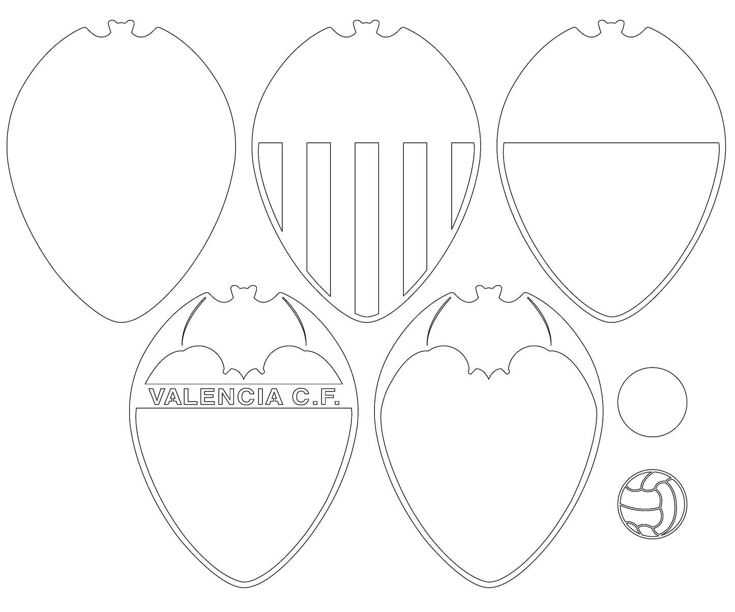 Valencia FC Layered Laser Cut files