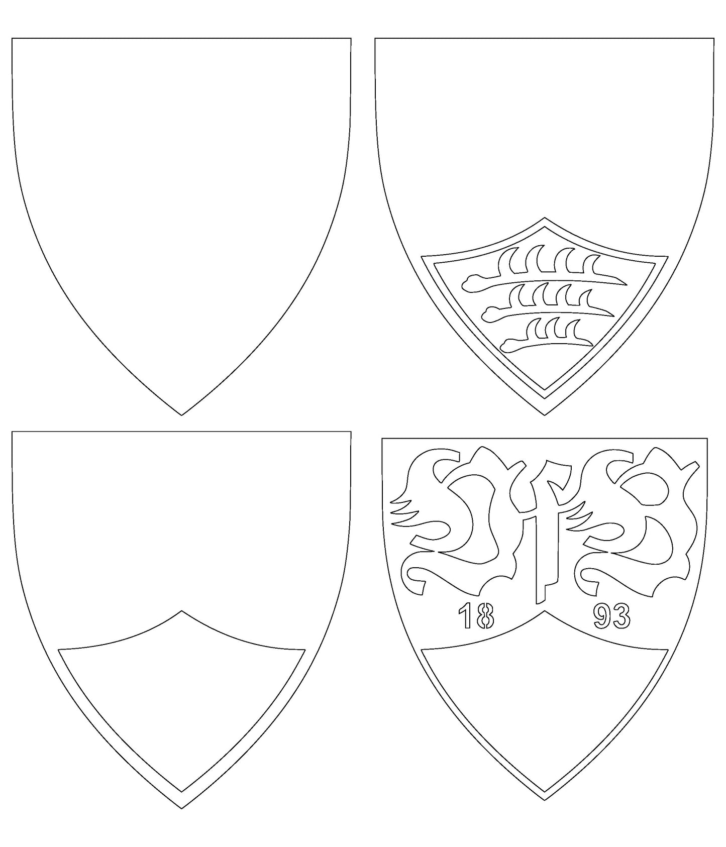 VfB Stuttgart FC Layered Laser Cut files
