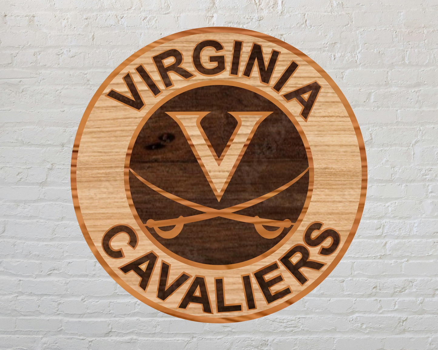 Virginia Cavalier Football Team Design Logo Multilayer Laser Cut files svg dxf ai png