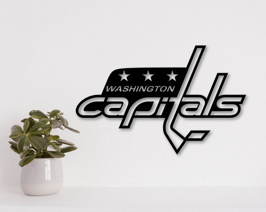 Washington Capitals NHL Teams Designed Logo Badge Shield Metal Laser Cut files svg dxf ai png jpg pdf eps