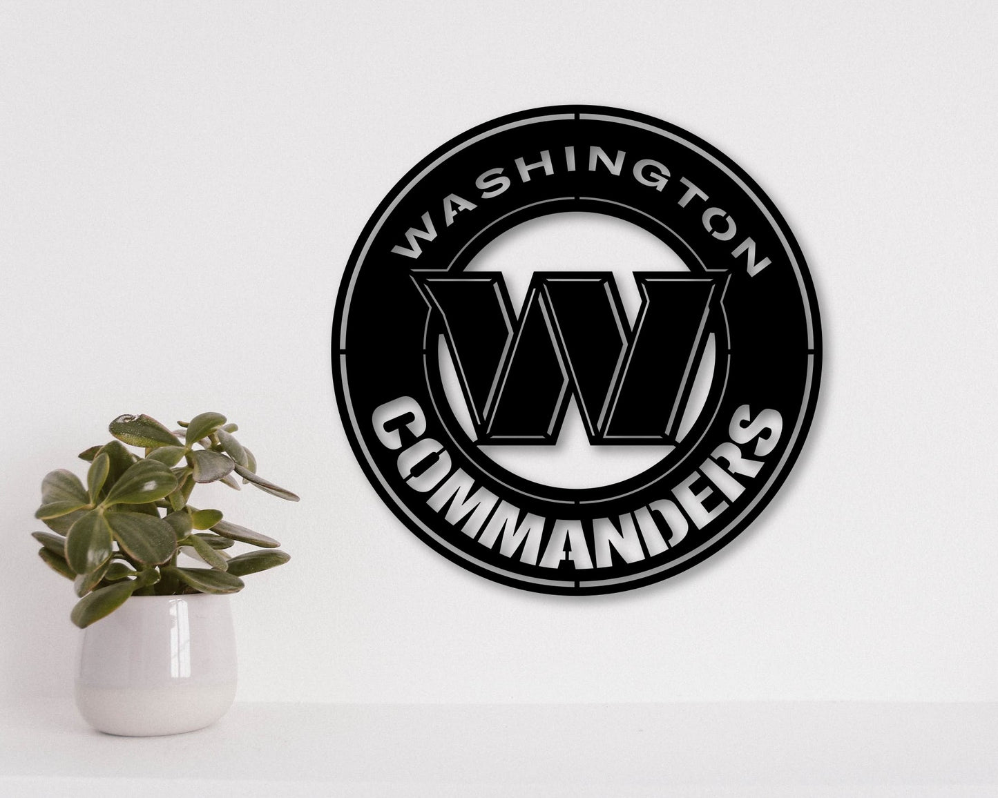 Washington Commanders Badge Shield Laser Cut files svg dxf ai eps png jpg pdf