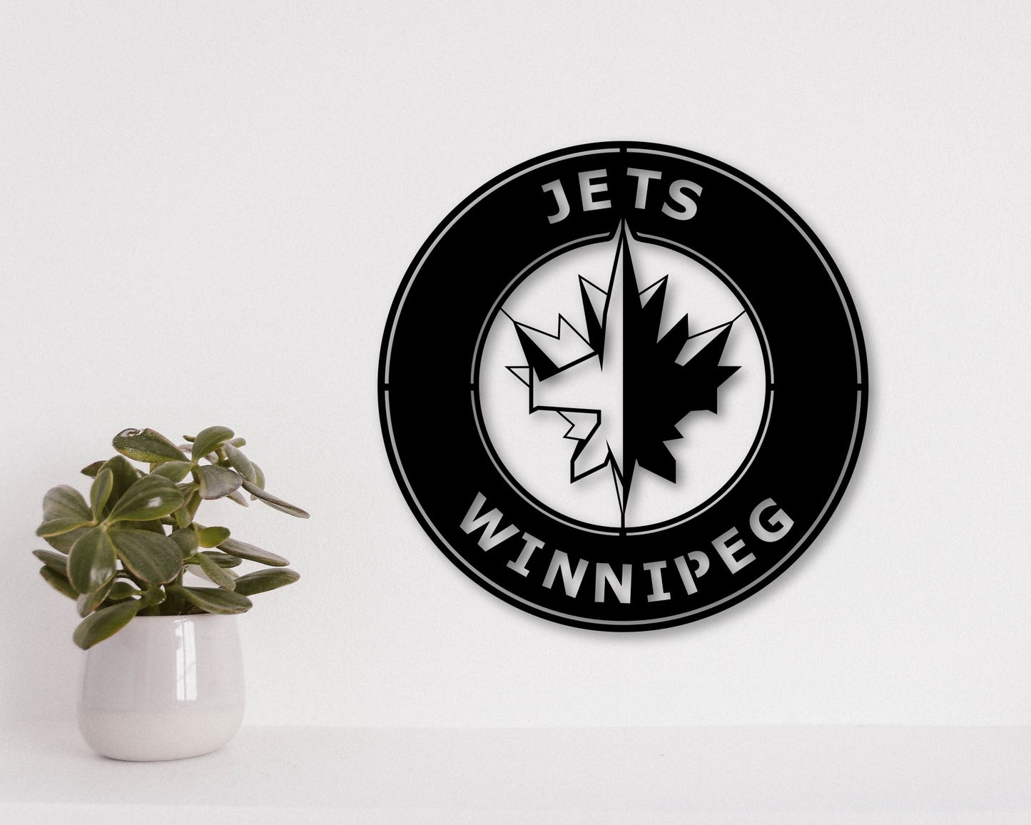 Winnipeg Jets NHL Teams Designed Logo Badge Shield Metal Laser Cut files svg dxf ai png jpg pdf eps